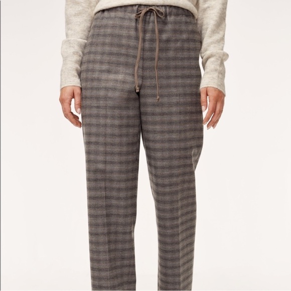 The Group by Babaton Jimmy Oversized bristle clay straight leg pants Sz  S NWOT - Picture 4 of 14